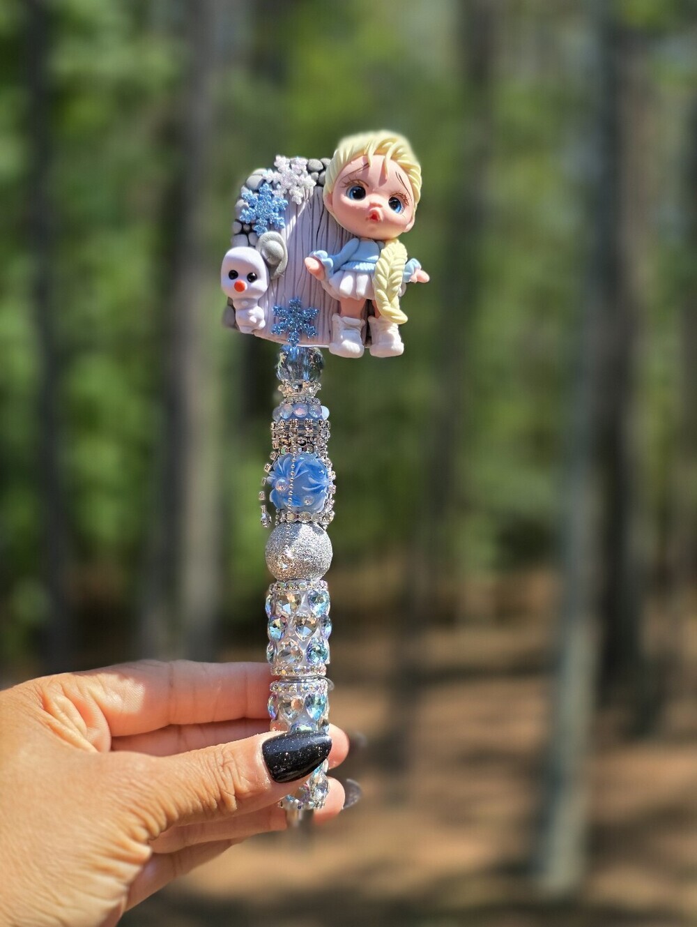 Elsa - Frozen Themed Beaded Rhinestone Bling Pen